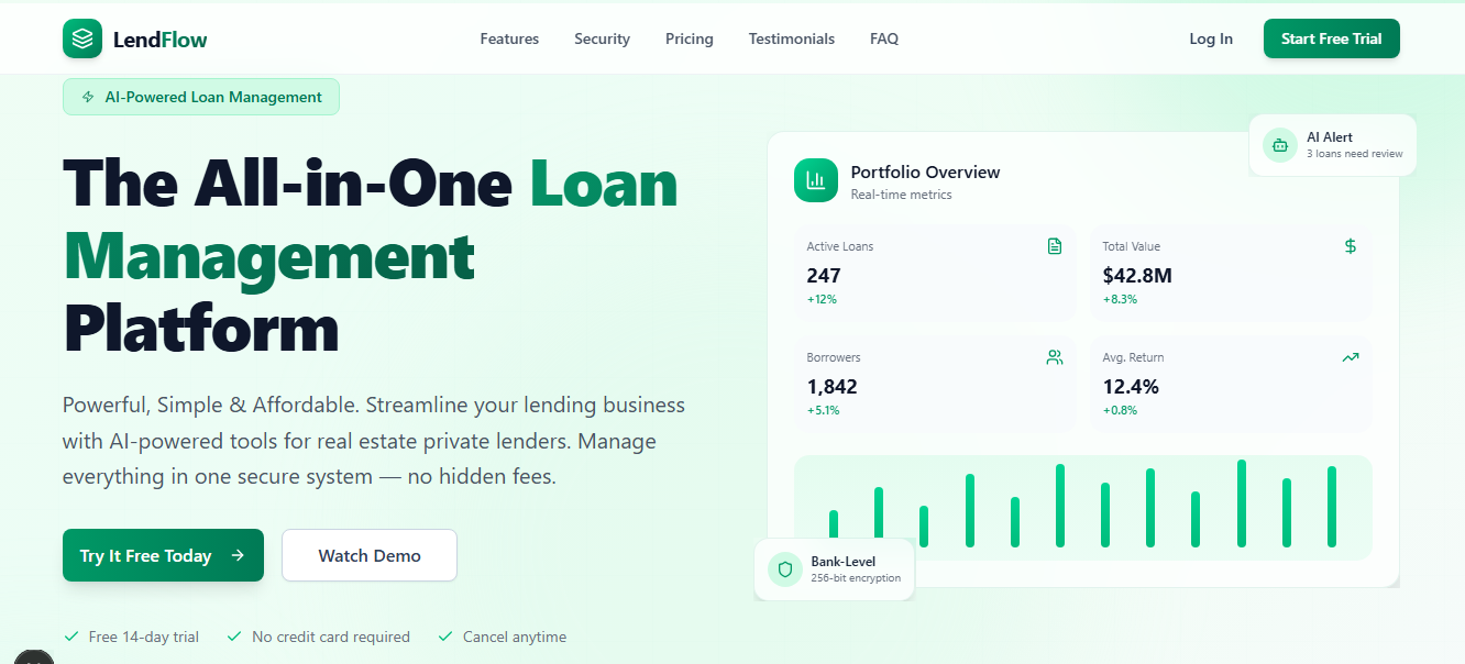 LendiFlow | AI-Powered Real Estate Loan Management SaaS